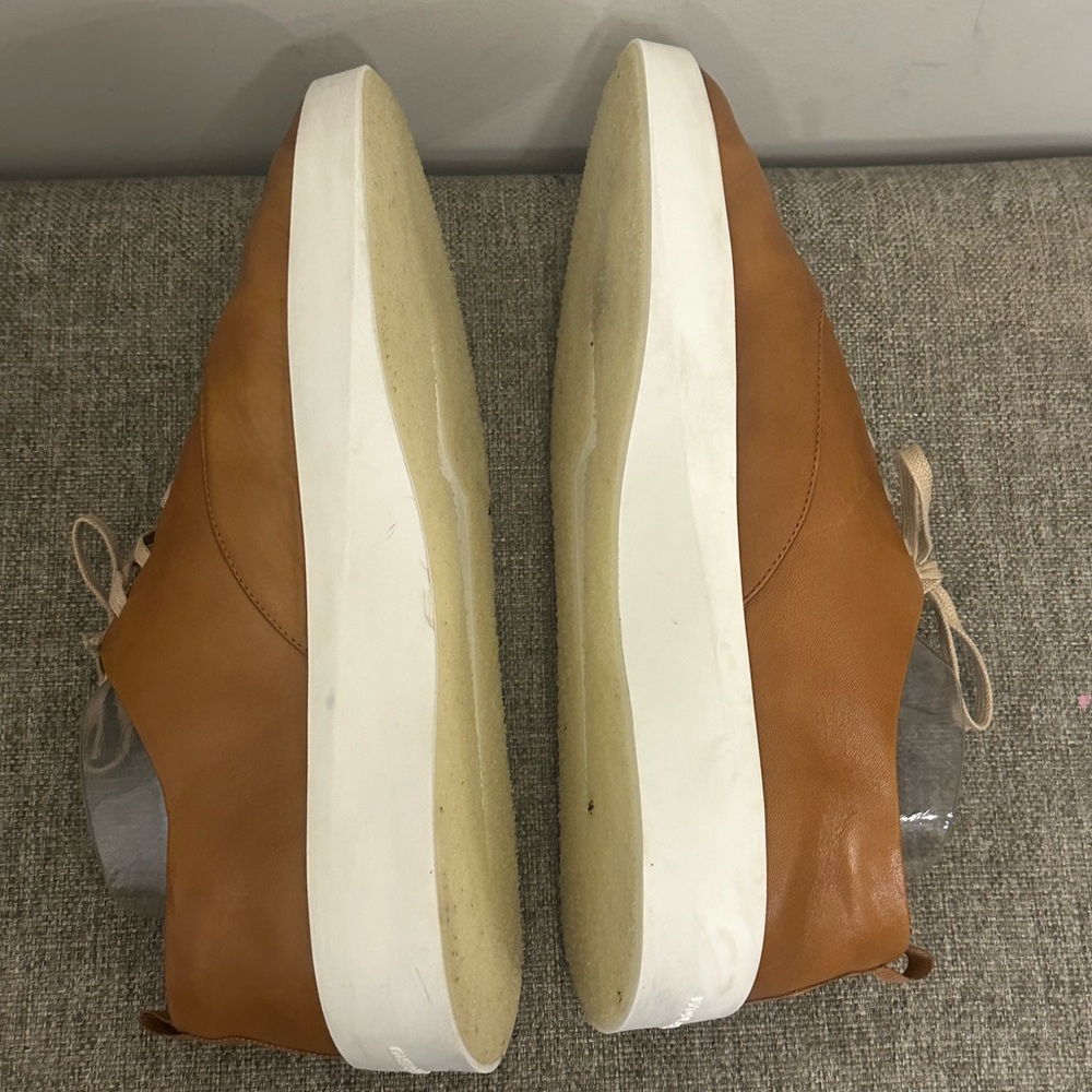 Wolf & Shepherd Cruise Lace-Up sneakers in brown leather.  Size 44=11 - Picture 5 of 8